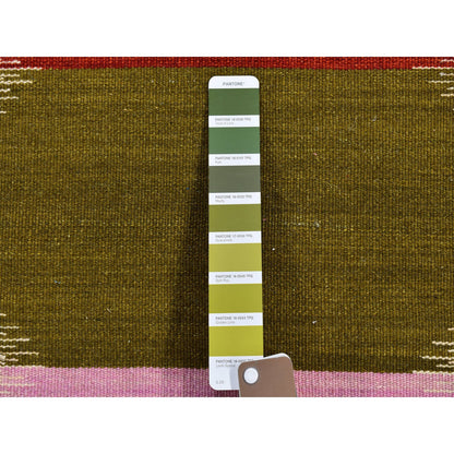 Flat Weave Wool Hand Woven Rug Multicolored No Border 3.0X5.1 -O066063