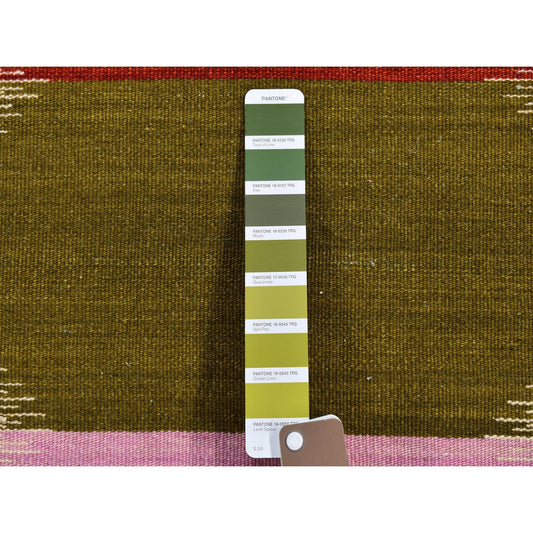 Flat Weave Wool Hand Woven Rug Multicolored No Border 3.0X5.1 -O066063