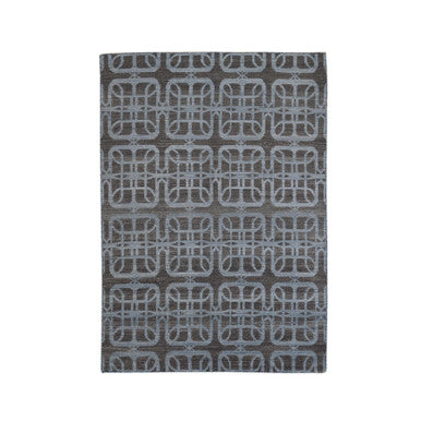 Flat Weave Wool Hand Woven Rug Brown No Border 4.0X6.0 -O066067