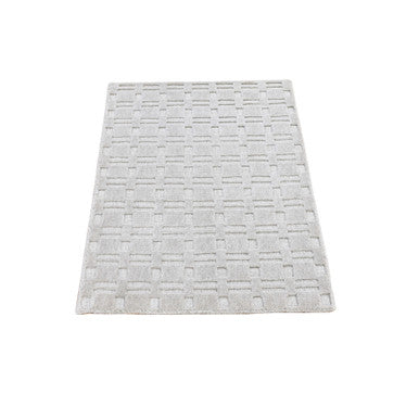 Modern and Contemporary Wool Hand Loomed Rug Ivory No Border 2.1X3.1 -O066157