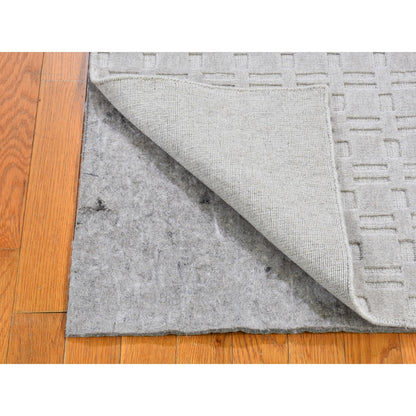 Modern and Contemporary Wool Hand Loomed Rug Ivory No Border 2.1X3.1 -O066157