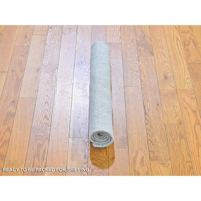 Modern and Contemporary Wool Hand Loomed Rug Ivory No Border 2.1X3.1 -O066157