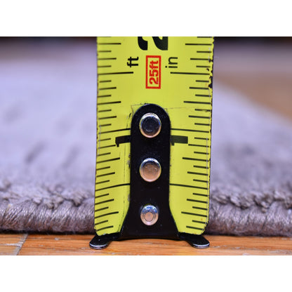 Modern and Contemporary Silk Hand Loomed Rug Brown No Border 2.1X3.1 -O066160