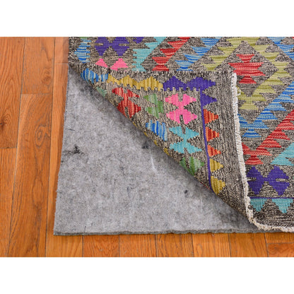 Flat Weave Wool Hand Woven Rug Multicolored No Border 3.3X5.0 -O066186