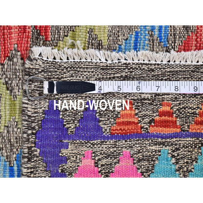 Flat Weave Wool Hand Woven Rug Multicolored No Border 3.3X5.0 -O066186
