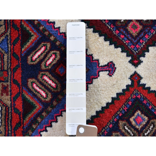 Persian Wool Hand Knotted Rug Ivory Brown 2.8X4.1 -O066320