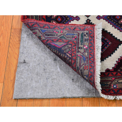 Persian Wool Hand Knotted Rug Ivory Brown 2.8X4.1 -O066320