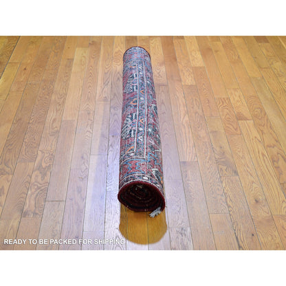 Persian Wool Hand Knotted Rug Red Red 4.4X6.8 -O066339