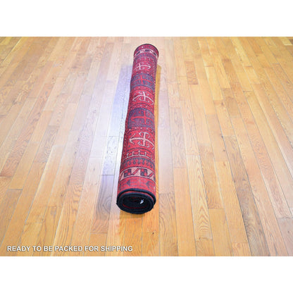 Persian Wool Hand Knotted Rug Red Ivory 5.8X8.6 -O066341