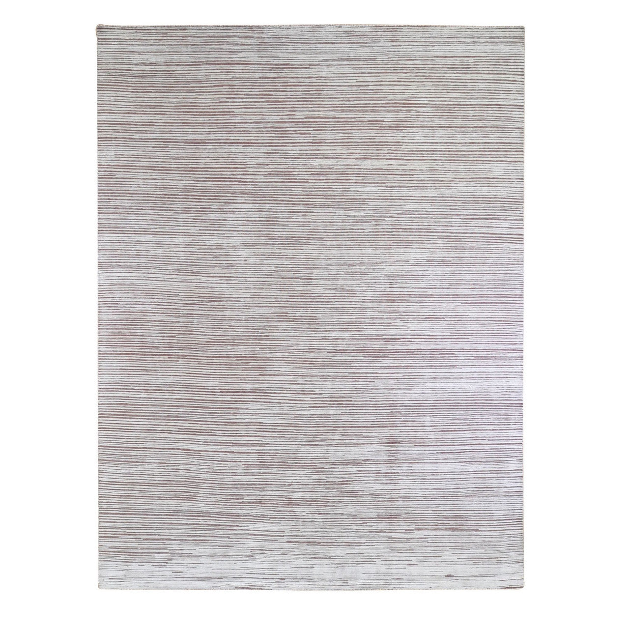 Pink 9'1" x 11'10" Modern and Contemporary Hand knotted Wool/Silk Rug - Sku: O066379