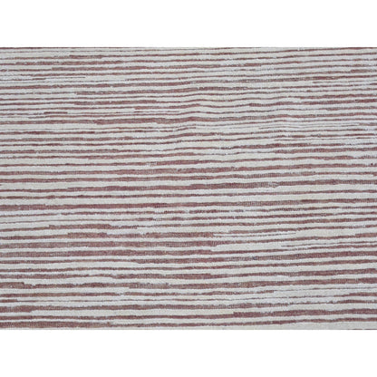 Modern and Contemporary Wool & Silk Hand Knotted Rug Pink No Border 9.1X11.10 -O066379