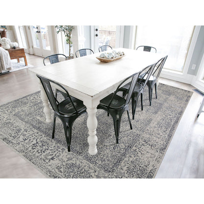 Modern and Contemporary Wool & Silk Hand Loomed Rug Grey Grey 7.10X9.9 -O066438
