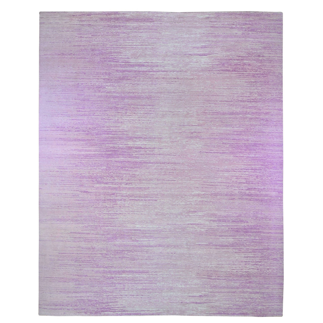 Pink 12'1" x 15'2" Modern and Contemporary Not Border Hand knotted Wool Rug - Sku: O066466