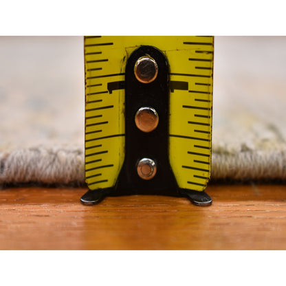 Transitional Wool & Silk Hand Knotted Rug Ivory No Border 2.0X3.4 -O066520