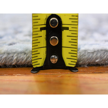 Modern and Contemporary Wool Hand Knotted Rug Grey Not Border 3.1X5.0 -O066545