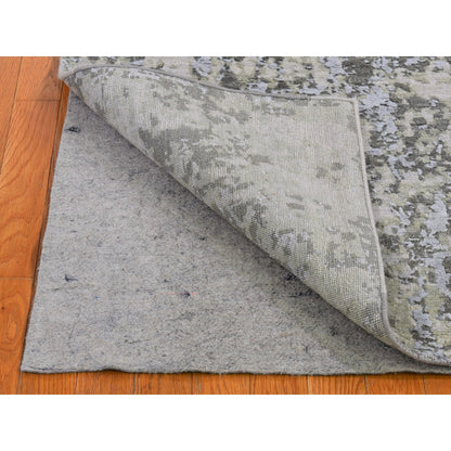 Modern and Contemporary Wool Hand Knotted Rug Grey Not Border 3.0X5.2 -O066568