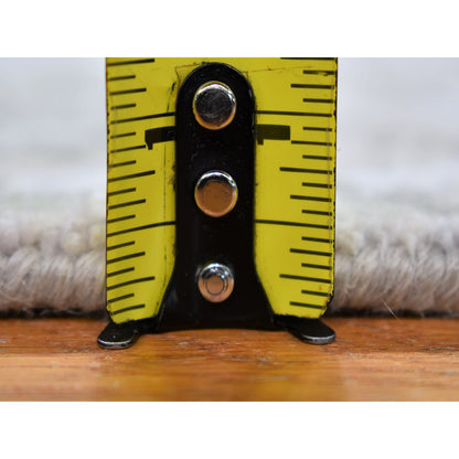 Modern and Contemporary Wool Hand Knotted Rug Grey Not Border 3.0X5.2 -O066568