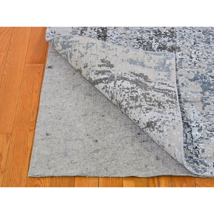 Modern and Contemporary Wool Hand Knotted Rug Grey Not Border 3.0X5.0 -O066591