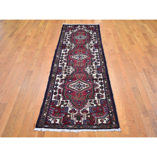 Persian Wool Hand Knotted Rug Red Light Brown 2.8X9.3 -O066677