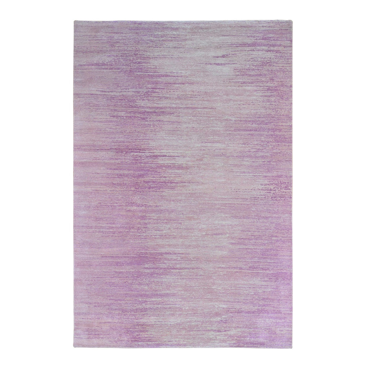 Pink 6'1" x 9'2" Modern and Contemporary Not Border Hand knotted Wool Rug - Sku: O066697