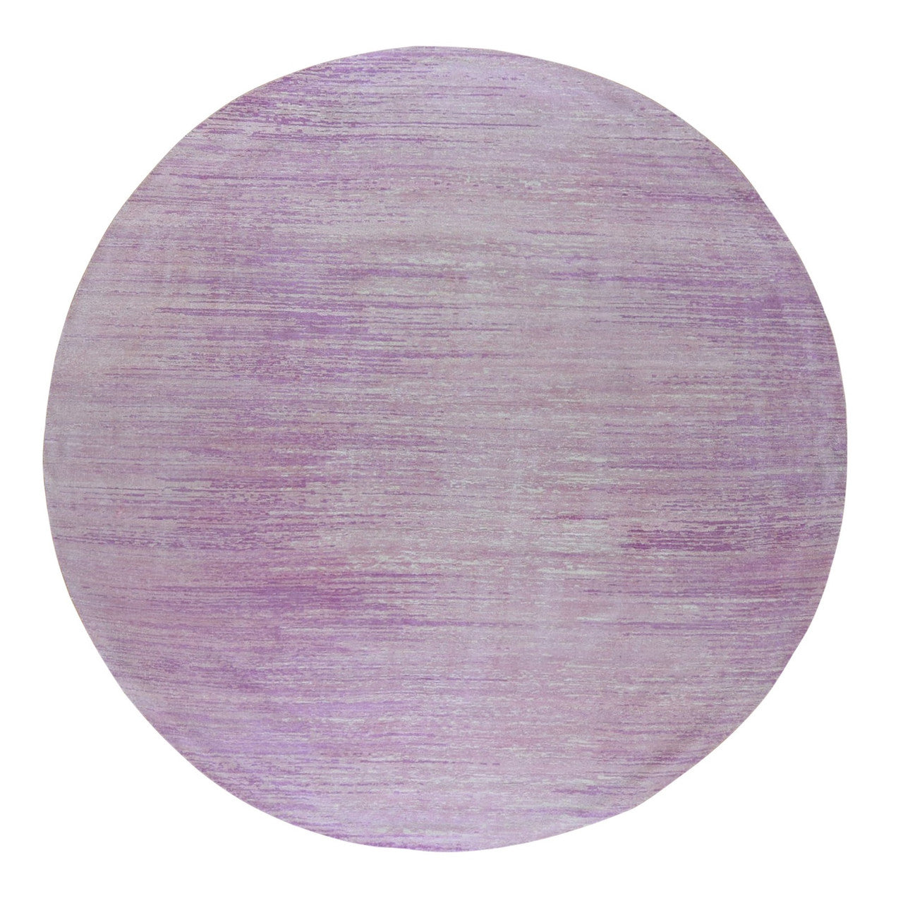 Modern and Contemporary Wool Hand Knotted Rug Pink Not Border 9.0X9.0 -O066702