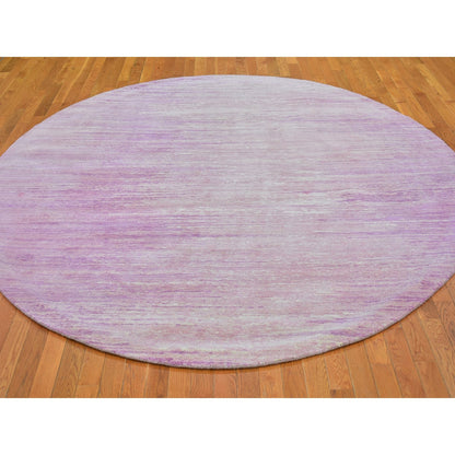 Modern and Contemporary Wool Hand Knotted Rug Pink Not Border 9.0X9.0 -O066702