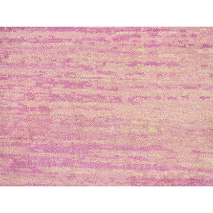 Modern and Contemporary Wool Hand Knotted Rug Pink Not Border 9.0X9.0 -O066702