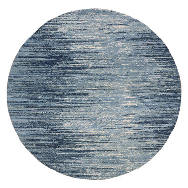 Modern and Contemporary Wool Hand Knotted Rug Blue Not Border 9.0X9.0 -O066703