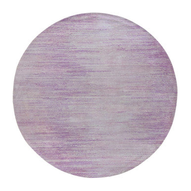 Modern and Contemporary Wool Hand Knotted Rug Pink Not Border 7.0X7.0 -O066705