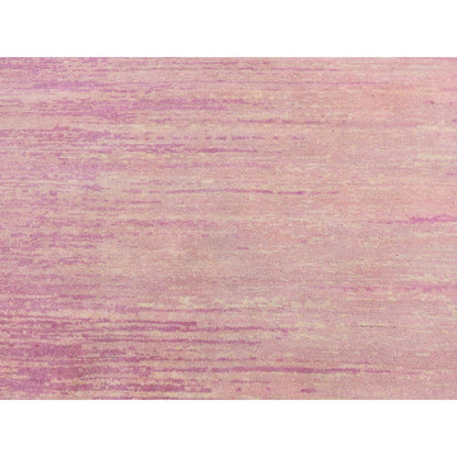 Modern and Contemporary Wool Hand Knotted Rug Pink Not Border 7.0X7.0 -O066705