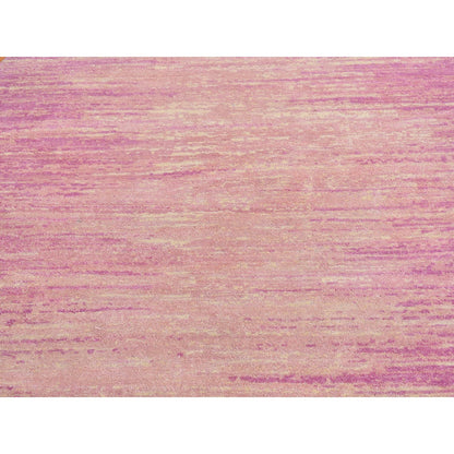 Modern and Contemporary Wool Hand Knotted Rug Pink Not Border 6.2X6.2 -O066706
