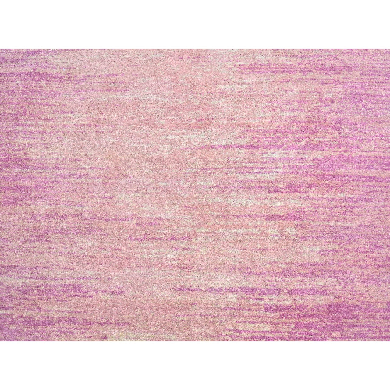 Modern and Contemporary Wool Hand Knotted Rug Pink Not Border 4.1X6.2 -O066710