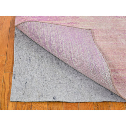 Modern and Contemporary Wool Hand Knotted Rug Pink Not Border 4.1X6.2 -O066710