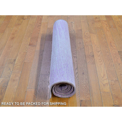 Modern and Contemporary Wool Hand Knotted Rug Pink Not Border 4.1X6.2 -O066710