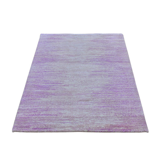 Modern and Contemporary Wool Hand Knotted Rug Pink Not Border 3.1X5.4 -O066752