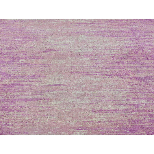 Modern and Contemporary Wool Hand Knotted Rug Pink Not Border 3.1X5.4 -O066752