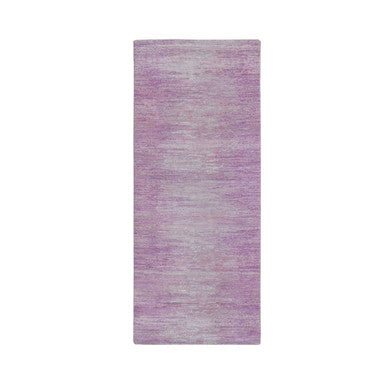 Modern and Contemporary Wool Hand Knotted Rug Pink Not Border 2.6X6.2 -O066753