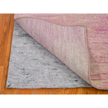 Modern and Contemporary Wool Hand Knotted Rug Pink Not Border 2.7X10.3 -O066754