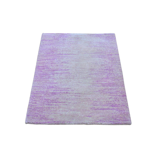 Modern and Contemporary Wool Hand Knotted Rug Pink Not Border 2.2X3.3 -O066759