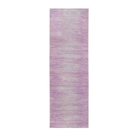 Modern and Contemporary Wool Hand Knotted Rug Pink Not Border 2.7X8.5 -O066760