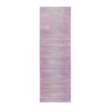 Modern and Contemporary Wool Hand Knotted Rug Pink Not Border 2.7X8.5 -O066760