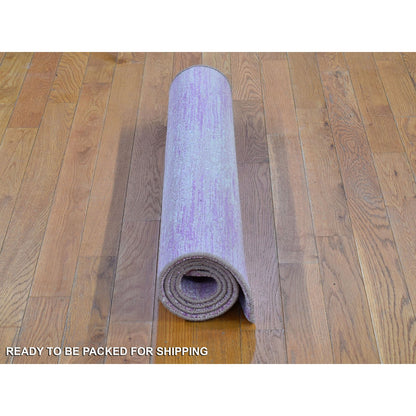 Modern and Contemporary Wool Hand Knotted Rug Pink Not Border 3.1X5.5 -O066762