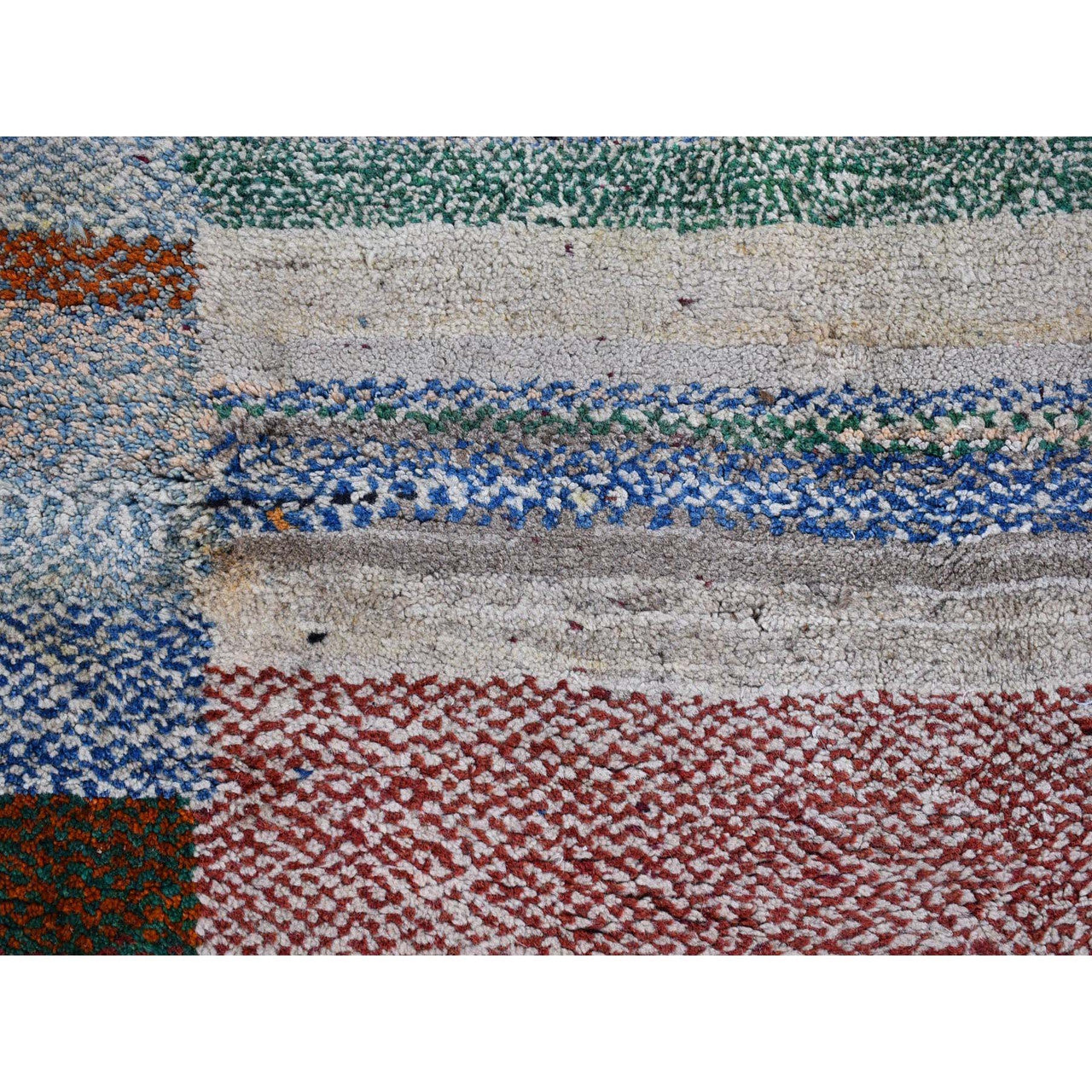 Persian Wool Hand Knotted Rug Brown Not Border 4.1X5.0 -O066777