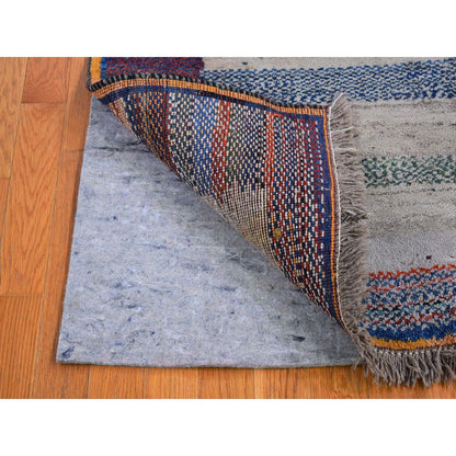 Persian Wool Hand Knotted Rug Brown Not Border 4.1X5.0 -O066777
