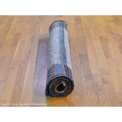 Persian Wool Hand Knotted Rug Brown Not Border 4.1X5.0 -O066777
