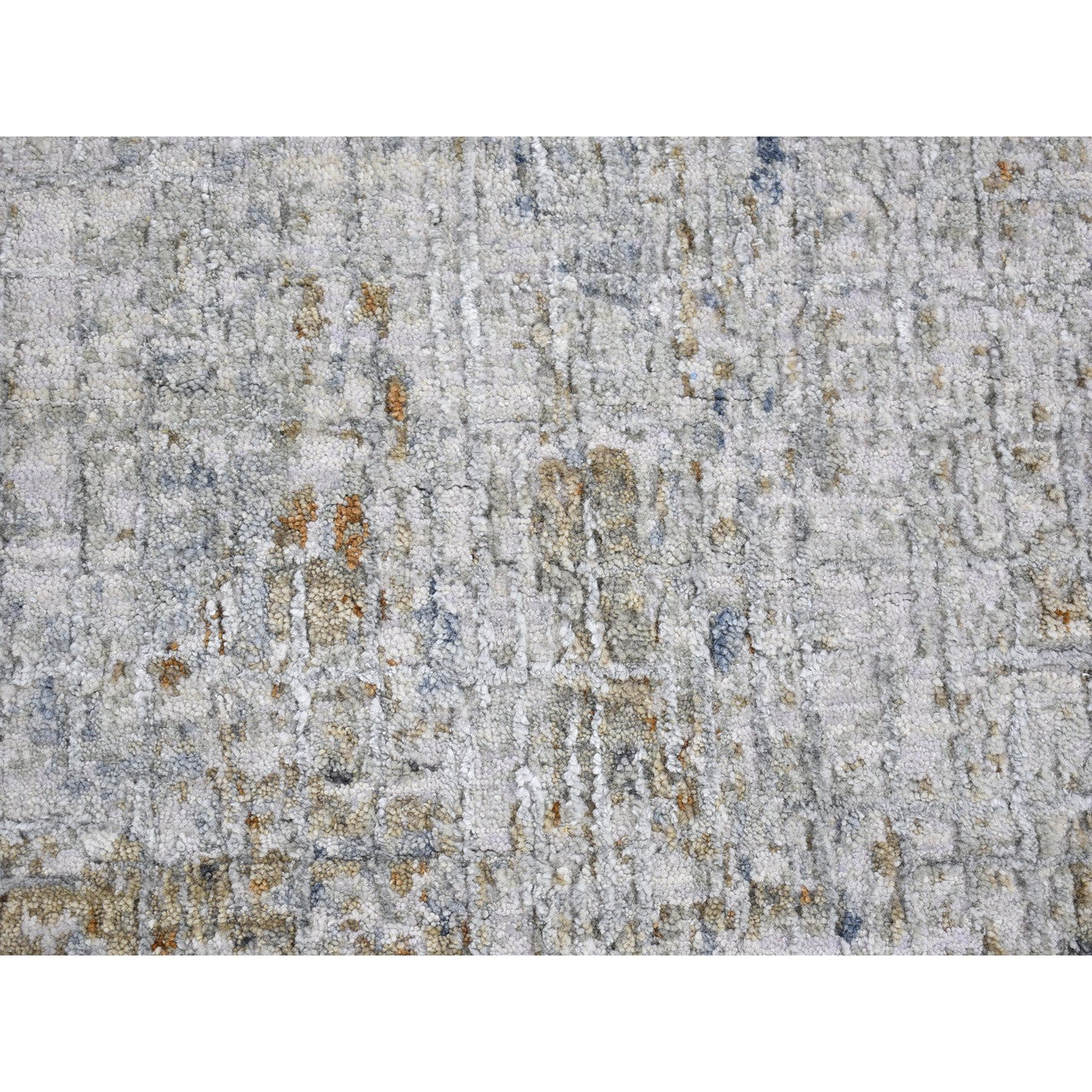Modern and Contemporary Wool Hand Knotted Rug Grey No Border 2.6X4.1 -O066791