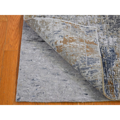 Modern and Contemporary Wool Hand Knotted Rug Grey No Border 2.6X4.1 -O066791