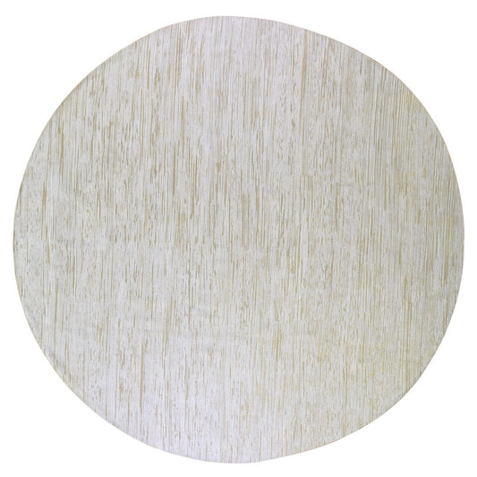 Modern and Contemporary Wool & Silk Hand Knotted Rug Ivory No Border 12.0X12.0 -O066798