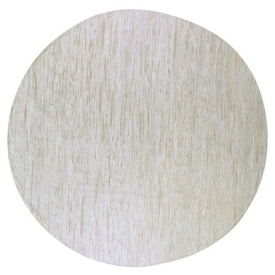 Modern and Contemporary Wool & Silk Hand Knotted Rug Ivory No Border 12.0X12.0 -O066798
