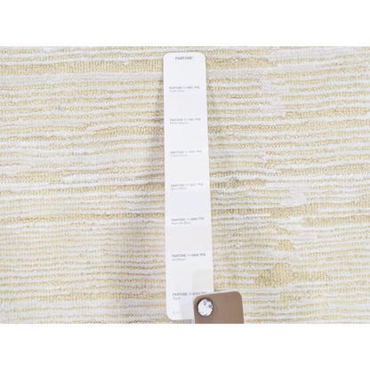 Modern and Contemporary Wool & Silk Hand Knotted Rug Ivory No Border 3.1X5.1 -O066807